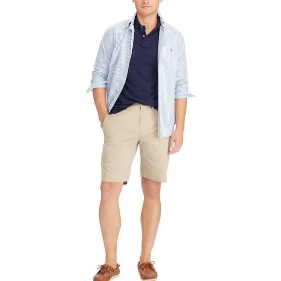 Ralph Lauren POLO by Ralph Lauren Chino Shorts, Men's Size W36 cotton Beige type Vintage Second Hand